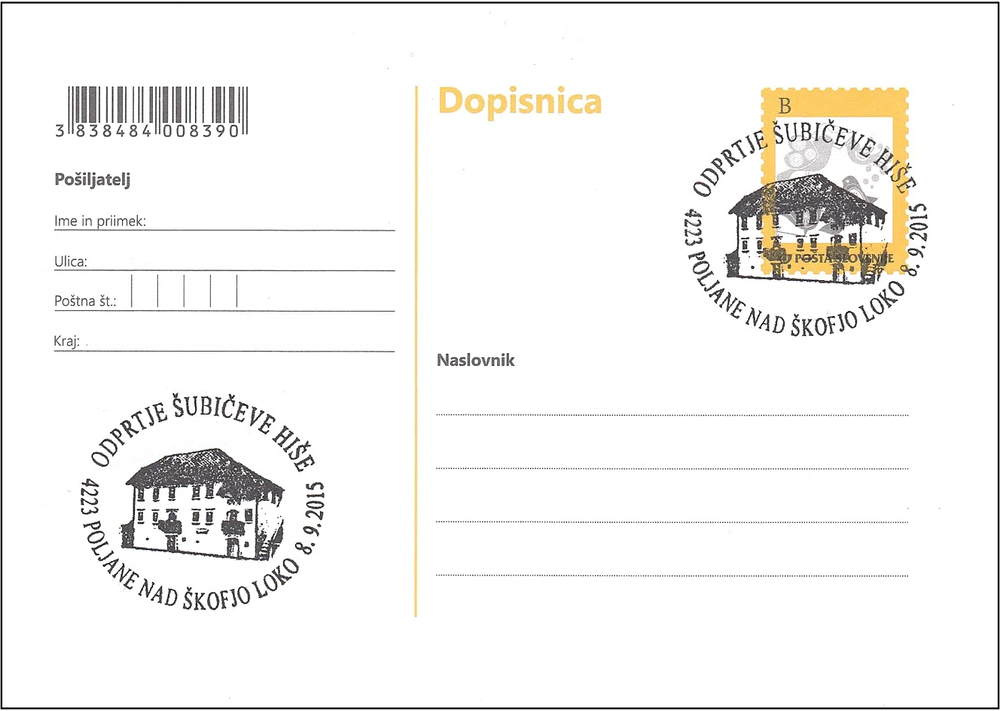 ODPRTJE ŠUBIČEVE HIŠE